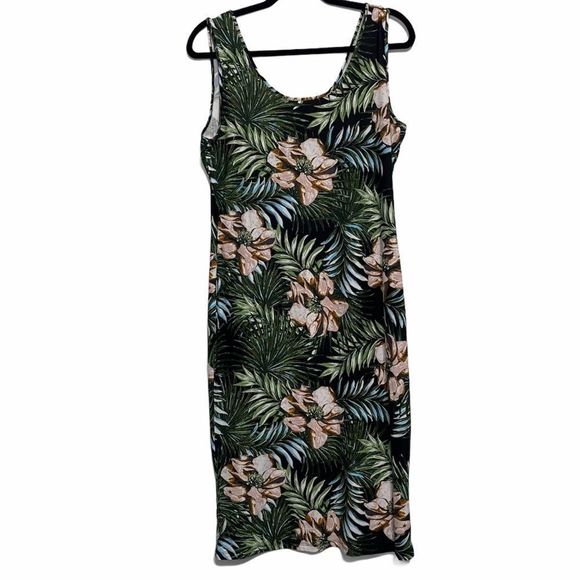 Dresses & Skirts - Harlow & Rose Tropical Botanical Tank Dress